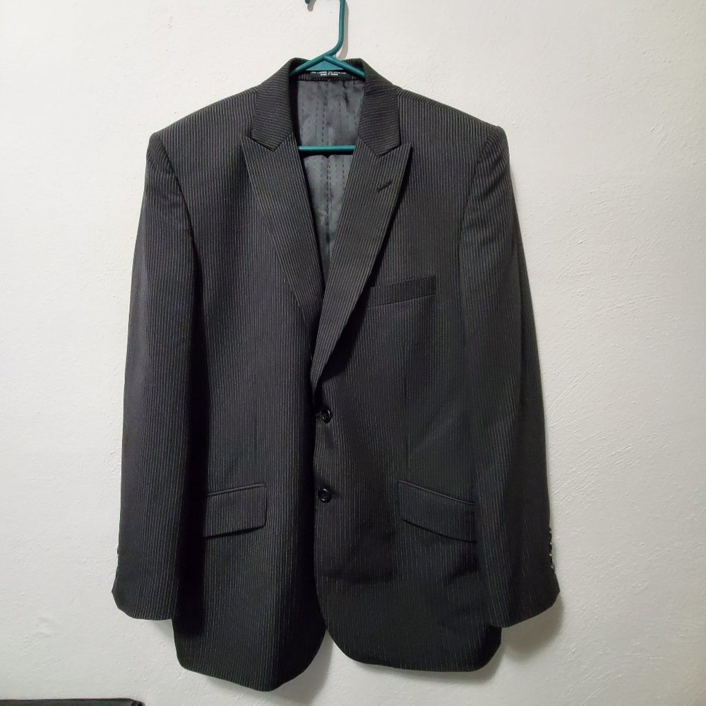 Midtown Man Pin Striped Suit Jacket